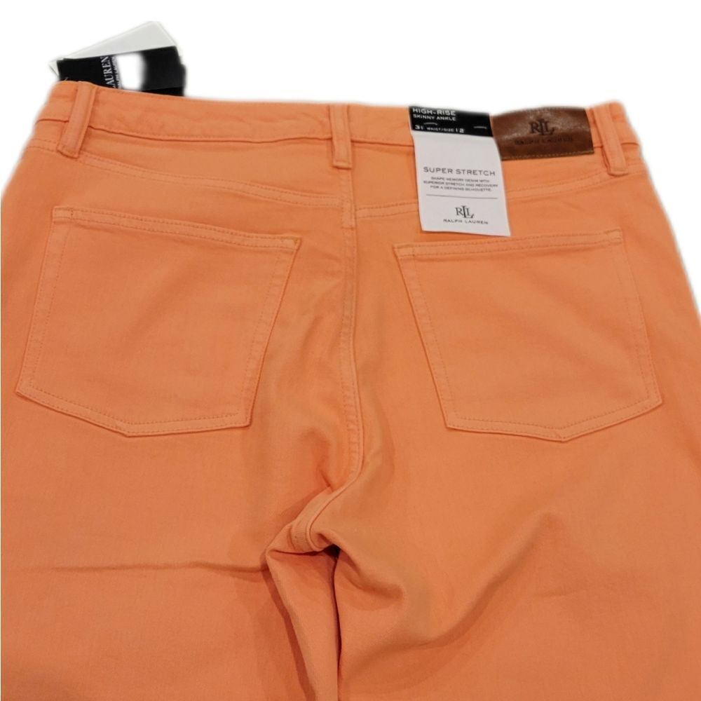 New Lauren Ralph Lauren High-Rise Skinny Ankle Jeans - Picture 4 of 4